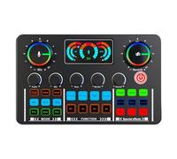Pluuttiem Carte son professionnelle pour microphone podcast pour PC, smartphone, ordinateur portable, ordinateur, enregistrement Vlog, streaming en direct