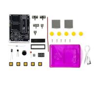 Pluuttiem Kit de Bricolage Pixel Console de Kit de Production Formation à la Soudure Électronique Coquille Violette
