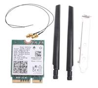 Pluuttiem Kit de Bureau sans Double Bande 2,4G/5Ghz 9560NGW 802.11AC M.2 CNVI avec Carte WiFi et Antenne BT-Compatible 5.0