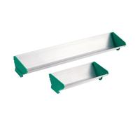 Pluuttiem Lot de 2 cuillères à émulsion en aluminium à double bord de 15,2 cm et 40,6 cm pour outil de revêtement de sérigraphie