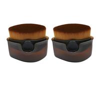 Pluuttiem Lot de 2 pinceaux de protection solaire pour enfants avec capuchon de protection, applicateur de crème solaire (B)