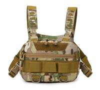 Pluuttiem Sac de Poitrine en Plein Air, Pochette pour Plate-Forme, Camping en Plein Air, Cyclisme, Randonnée, Chasse, Escalade, Pêche, Leurre, Sac Banane B