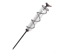 Pluviomètre avec cadre en métal pour installation extérieure dans les jardins, cours, terrasses, pelouses, paysages, étangs et propriétés rurales pour le suivi météorologique