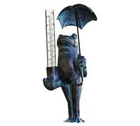 Pluviomètre De Remplacement en Tube De Verre pour Table De Grenouille Debout, Pluviomètre Extérieur en Métal, Perles pour Jardin, Cour, Patio, Chemin