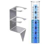 Pluviomètre d'extérieur - Outil de précipitation de jardin résistant aux intempéries, tube acrylique transparent avec support de montage | Mesure précise de la pluie, échelle facile à lire