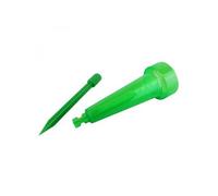 Pluviomètre en plastique 43.5 cm avec piquet de fixation - Graduation 39 mm - Vert