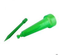 Pluviomètre en plastique 43.5 cm avec piquet de fixation - Graduation 39 mm - Vert - Linxor