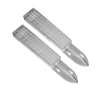 Pluviomètre en plastique léger avec échelle précise, 2 pack | Construction légère avec sécurisé et base stable pour les applications agricoles et l ' utilisation à