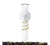 Pluviomètre extérieur | Appareil de mesure de pluie professionnel précis avec ventouse | Pluies ABS résistantes aux intempéries pour jardin, pelouse, clôture et allée | Cour compacte de 5,5 pouces, 1