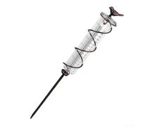 Pluviomètre extérieur en verre avec cadre en métal amovible pour jardin, cour, terrasse, pelouse, paysage, étang et terres agricoles