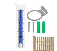 Pluviomètre extérieur - outil détecteur d'eau - Pluviomètre Pour Clôture | Pour La Maison, La Clôture, La Ferme, La Terrasse, La Pelouse, Le Patio, L'Arrière-Cour, Le Jardin Extérieur