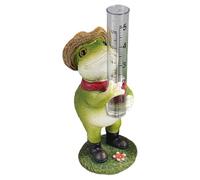 Pluviomètre - Jolie grenouille en résine décorative pour jardin | Figurine de jardin en forme d'animal pluviomètre pour les amateurs de nature avec charmant design pour patio, cour