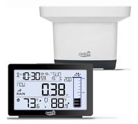 Pluviomètre numérique sans Fil pour l'extérieur, avec thermomètre, Mesure de Pluie Automatique précise pour Jardin, Compteur de Pluie électronique à Distance, Mesure de Pluie Anti-Gel