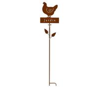 Pluviomètre poule à planter 22x6x110cm