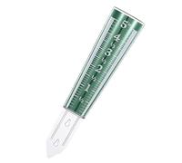 Pluviomètre pour jardin, 31,5 cm de haut, compteur d'eau de pluie PS résistant aux intempéries avec échelle grossissante en pouces et trou de suspension de montage, mesure jusqu'à 12,7 cm (vert)