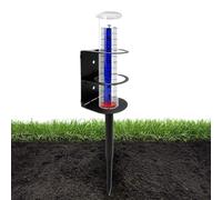 Pluviomètres Système de mesure précis avec support en métal | Pluviomètre extérieur pour la maison, la météo, le jardin, la cour