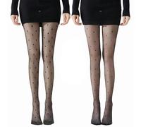 Pluvyze 2 Thermo Strumpfhose Damen Muster,Thermostrumpfhose mit Muster,Thermostrumpfhose Damen Schwarz,nur die Warm und Transparent,nur die Thermostrumpfhose