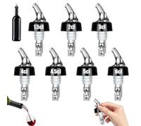 Pluvyze 7 PCS Bouchon Doseur Alcool 2cl/1.5cl/3cl/4cl/4.5cl/5cl/6cl Bec Verseur Alcool,Bouchon Doseur Alcool 4cl 2cl