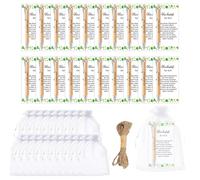 Pluvyze Lot de 20 stylos porte-bonheur petits cadeaux pour collègues, cadeaux d'adieu, stylos à bille de remerciement, cartes, cordes, sacs, cadeaux de mariage, cadeaux pour collègues, camarades de