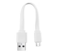 pluX Câble micro USB court, USB vers micro USB, triple câble de charge rapide, compatible avec TV Stick, Chromecast, banque d'alimentation, téléphone Android, 30 cm
