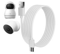 pluX Câble micro USB de 5 m pour WyzeCam, câble d'alimentation USB A vers micro USB pour caméra intérieure Ring (2e génération) pour caméra Xiaomi Mi 360° / YI/Cloud/Nest/Furbo Dog Cam
