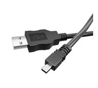 pluX Câble USB de rechange pour appareil photo Sony DSC-H300 DSC-H400 DSC-W800 DSC-W810 DSC-W830, DSLR-A900 Chargeur 1,5 m Câble de charge rapide de transfert de fichiers - Noir