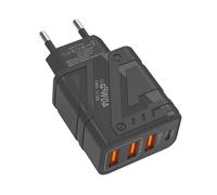 Plux Murale USB Charge Rapide Adaptateur De Chargeur Multiport 40W, Bloc Type C, Brique Téléphone, Fourniture Montre Intelligente, Cube Hub Électrique Pour Le Voyage Dock Les Smartphones