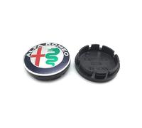 Pluysta 4 Pièces Cache Moyeux pour Alfa Romeo Stelvio 56mm - Enjoliveurs Roue Voiture - Centre Jante Capuchons Badges Emblème - Rechange Bouchon Jante