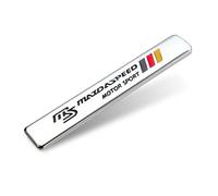 Pluysta Emblèmes Logo Voiture en Chromé 3D pour Mazda - Autocollant Badge Insigne pour Porte Coffre Pare-Chocs - Décoration Accessoires