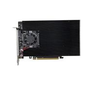 PLX8747 PCIe Express 3.0 PCIe x16 4*M.2 NVMe SSD Switch Controller Adapter | PEX8747 Puce PCIE x16 vers 4 ports M.2 Adaptateur Direct Mode pour ZFS TrueNAS 22110/2280/2260/2242/2230 avec ventilateur de