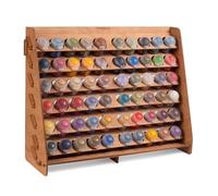Plydolex Citadel Organiseur de peinture avec 60 trous pour kit de peinture miniature - Support mural en bois pour loisirs créatifs - Support de peinture pour loisirs créatifs - 40,6 x 13,2 x 32 cm