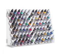 Plydolex Vallejo Organiseur de peinture acrylique avec 72 trous pour ensemble de peinture miniature - Organisateurs muraux et rangement de peinture acrylique - Organisateur de bouteilles de peinture