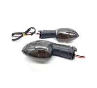 Plyft Clignotant de pour moto pour Yamaha YZF R1 R6 R125 R25 R3 FZ-6N XJ6, indicateur lumineux, clignotant pour avant et pour arrière Blub(Smoke)