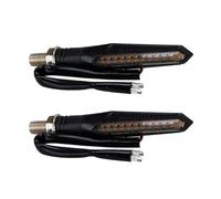 Plyft Clignotant LED universel pour moto,1 paire,12V,pour avant gauche,pour arrière droit,pour Signal séquentiel, indicateur d'eau qui coule, lumière ambre