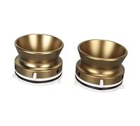 Plyisty 1 Paire d'Adaptateurs Nab Hub, 1/4 10 Pouces Nab Reel Hub Pourter Studer pour Open TapeCrocker, Ouvre-Porte 10 Pouces, Poignees en Métal Poli, Dispositif de Charmentment (Bronze)