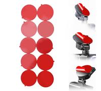 Plyisty 10 Pièces De Pastilles Adhésives Double Face, pour Fixation De Caméra Embarquée, Ruban Adhésif Rond Résistant À La Chaleur De 6 Cm pour Pare-Brise, Tableau De Bord, GPS