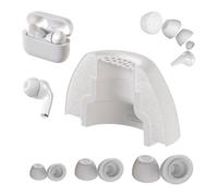 Plyisty 3 Paires D'embouts d'oreille en Mousse à Mémoire de Forme de Remplacement pour Pro 2ème/1ère Génération, Super Confort, Isolation Phonique Améliorée, Tailles S/M/L (White)