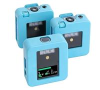 Plyisty 3 Pièces De Protection en Silicone pour Microphone Rode Wireless Go, Go II, Housse De Protection Souple en Silicone pour Le Transport, Anti-Chute, Résistante Aux Chocs (Blue)