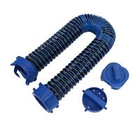 Plyisty 3ft Camping-car Flexible Tuyau D'Évacuation, Rétractable avec | Tuyau de réservoir fourre-tout TPE bleu RV, tuyau d\'égout pliable pour camping-car pour espaces restreints