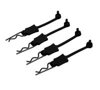 Plyisty 4Pcs 1/10 RC Car Shell Bolt Clips Pins, Iron + Plastic (BLACK) | Broches de clips de carrosserie RC de remplacement pour SCX10, D90, GEN8