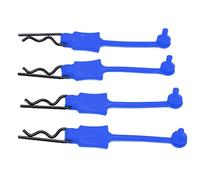 Plyisty 4Pcs 1/10 RC Car Shell Bolt Clips Pins, Iron + Plastic (Bleu | Broches de clips de carrosserie RC de remplacement pour SCX10, D90, GEN8