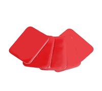 Plyisty 5 Pièces De Pastilles Adhésives Double Face, Adhésif Puissant, Ruban Adhésif Carré Résistant À La Chaleur pour Fixation De Caméra Embarquée, Pare-Brise, Tableau De Bord, GPS (30mm*40mm)