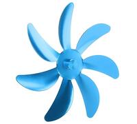 Plyisty Accessoires DE Ventilateur DE Poêle 7 Lames en Aluminium Alliage PLAVE Vane/Wing Vane/Wing REMPLACE Augmentation du Service Installation FACILLE pour LA DE Fight (Blue)