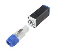 Plyisty Adaptateur Coupleur AC PowerCon pour éclairage de Scène et Haut-parleurs, Connecteur D'extension 20 A 250 V Bleu vers Blanc, Interface de Verrouillage en Cuivre 13 AWG