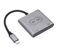 Plyisty Adaptateur de Chargement USB C vers Lunettes AR, Charge and Play, 4K @ 60 Hz et PD 100 W, Charge Rapide, pour Steam Deck, ROG Ally, Air 2 Pro et Plus