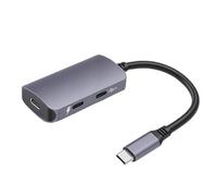 Plyisty Adaptateur de Lunettes USB C vers AR pour XREAL Air 2 - Hub de Charge et de Lecture PD 100 W, Convertisseur Vidéo 4K 60 Hz pour Steam Deck ROG Ally Switch 2