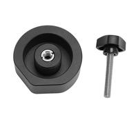 Plyisty Adaptateur de Trépied Satellite, Support fileté de 1/4 Pouces en Alliage D'aluminium avec Pince de Poteau Réglable, pour échelle de Camping-Car, Camion, Voiture, Moto, Bateau,