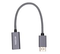 Plyisty Adaptateur D'interface Multimédia 4K DisplayPort vers HD, Convertisseur Unidirectionnel Plug and Play pour Appareils DisplayPort, 3840 X 2160 à 120 Hz