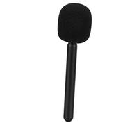 Plyisty Adaptateur Portable pour Micro D'interview, Coupe-Vent, Réduction du Bruit, Support de Microphone Ergonomique sans Fil, Poignée de Micro Lavalier pour Entretiens Impromptus,