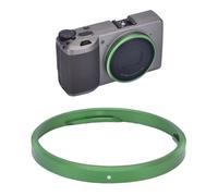 Plyisty Anneau de Décoration de L'objectif de la Caméra pour Les Caméras GRIIIX et GN2, Protecteur de Capuchon en Alliage en Aluminium Léger avec Résistance aux Rayures, Accessoire (Green)